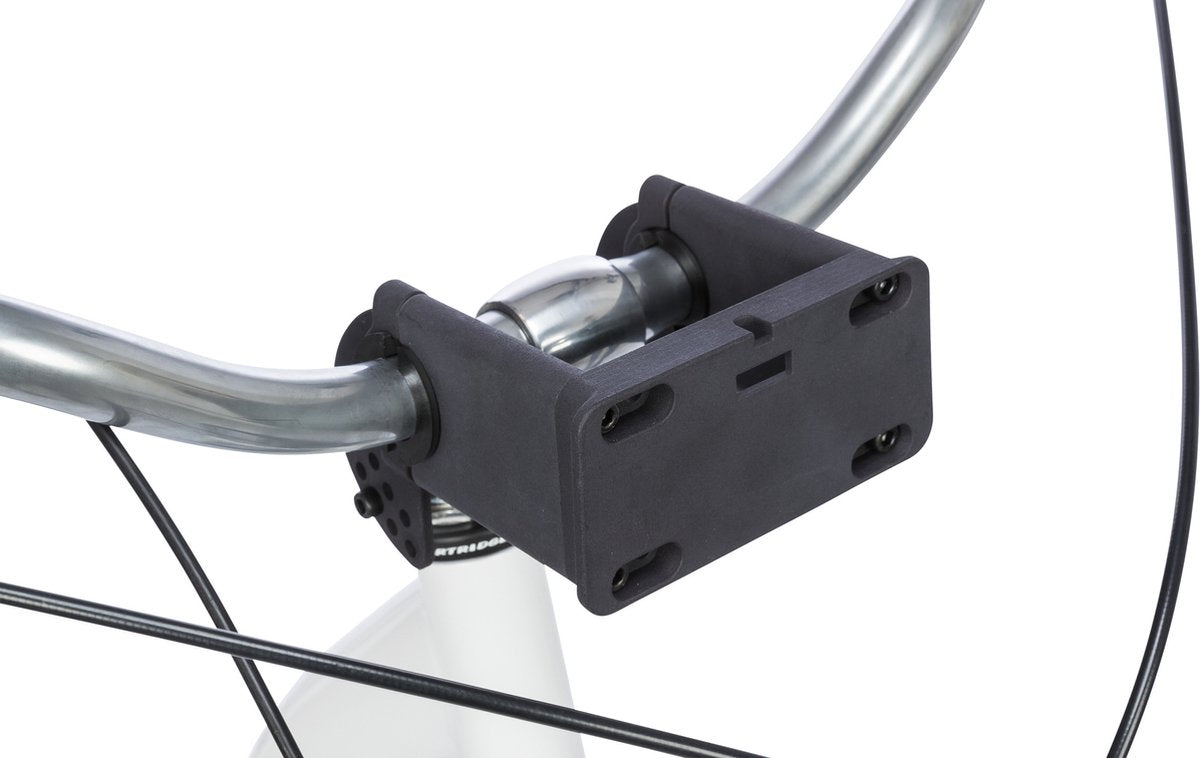 Porta di trixie per cesto in bicicletta dello sterzo nero