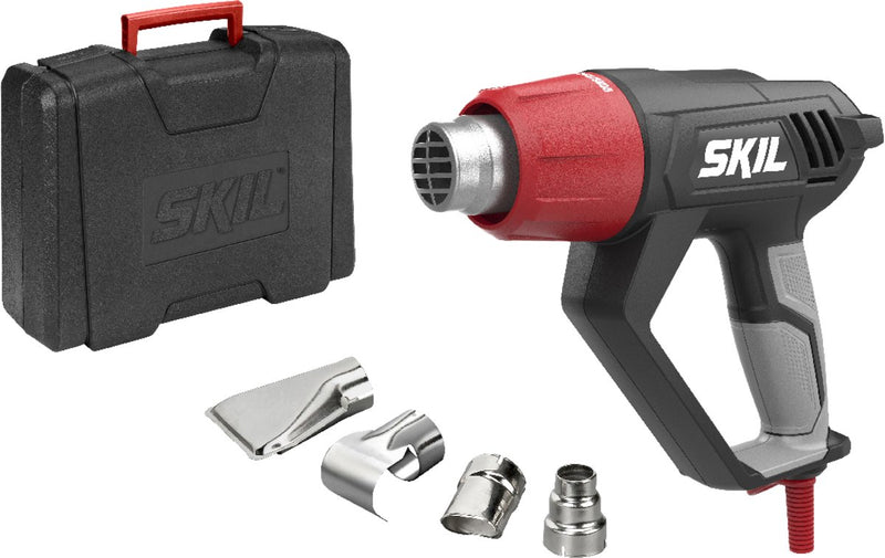 Pistola ad aria calda Skil 2000w - bruciatore di vernice - accendino per barbecue - saldatura - pistola termica - pistola termica - 3 impostazioni di temperatura - inclusa custodia ugelli - 8003 fd