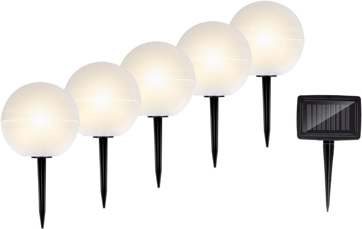 Lampade solari da giardino, 5 pz.