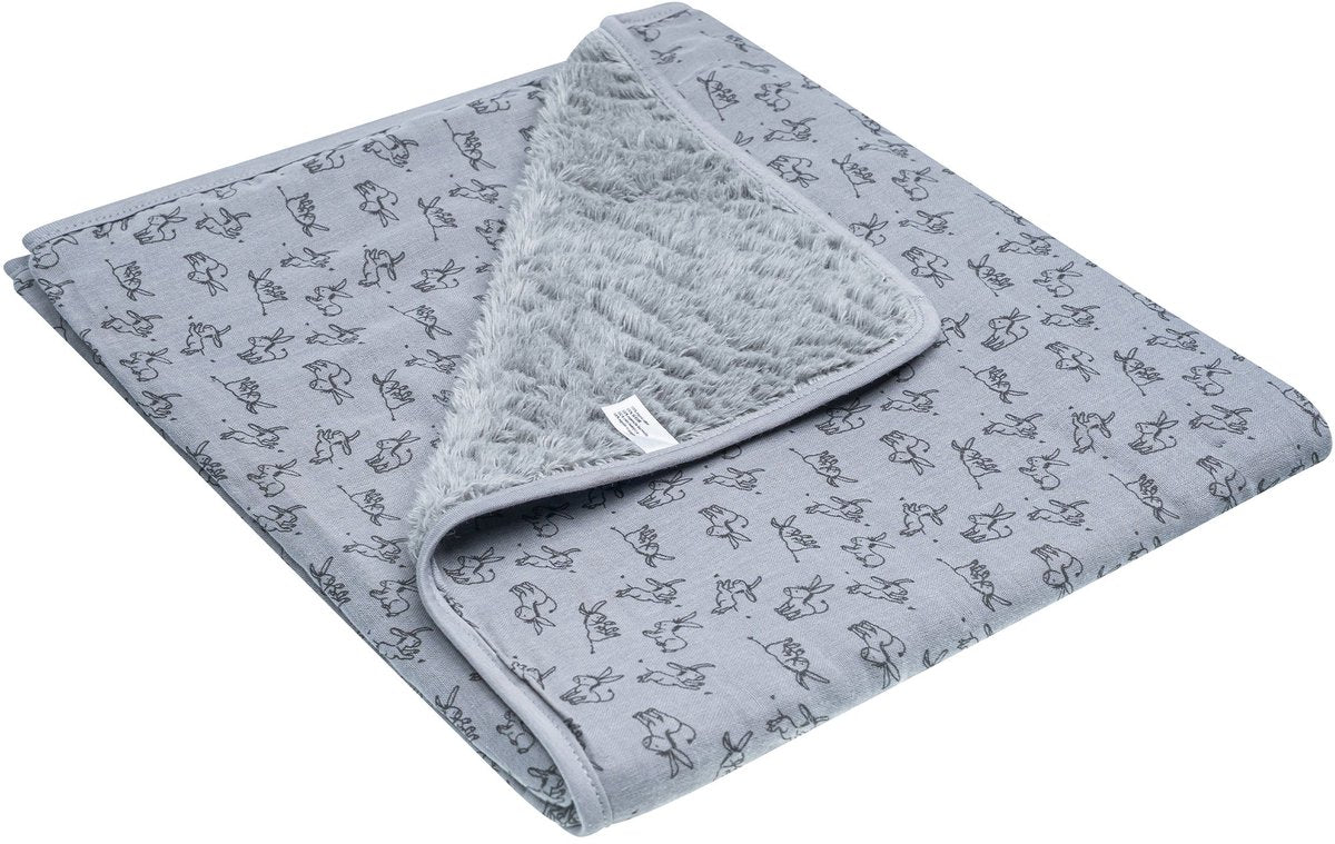 Coperta per culla Snoozebaby 75 x 100 cm - lenzuolo per culla 100% cotone biologico - coperta per neonato tog 2.0 grigio nuvola - grigio -