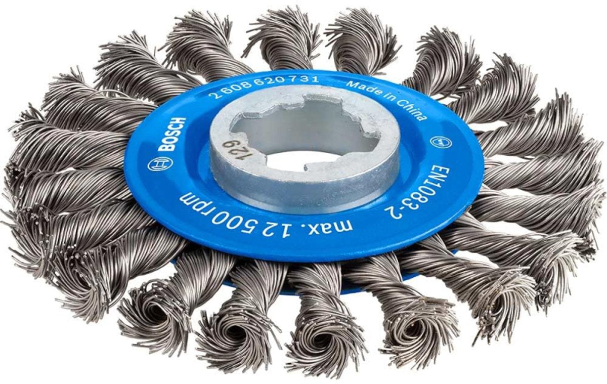 Bosch accesorios cepillo de disco pesado para metal x-lock, retorcido, 115 mm, 0,5 mm, 12 mm 2608620731 1 pieza(s)