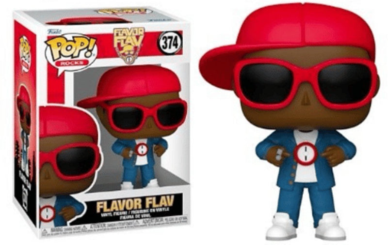 Funko flavor flav flavor flav rocks! vinyl figur 374 pop! meerkleurig