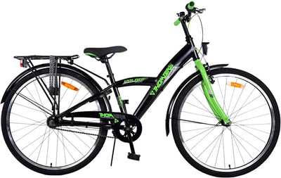 Bicicleta para niños Volare Thombike - Niños - 26 pulgadas - Black Green - 3 engranajes
