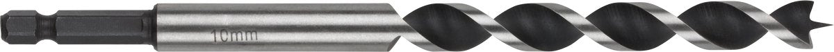 Wolfcraft - Broca serpiente de 8 mm para vigas de madera - 165 mm - Broca para madera con mango hexagonal - hexagonal - 7132000