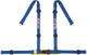 Cinturón deportivo Sparco de 4 puntos - azul - incl. Montaje del tornillo del protector pélvico (e-mark)