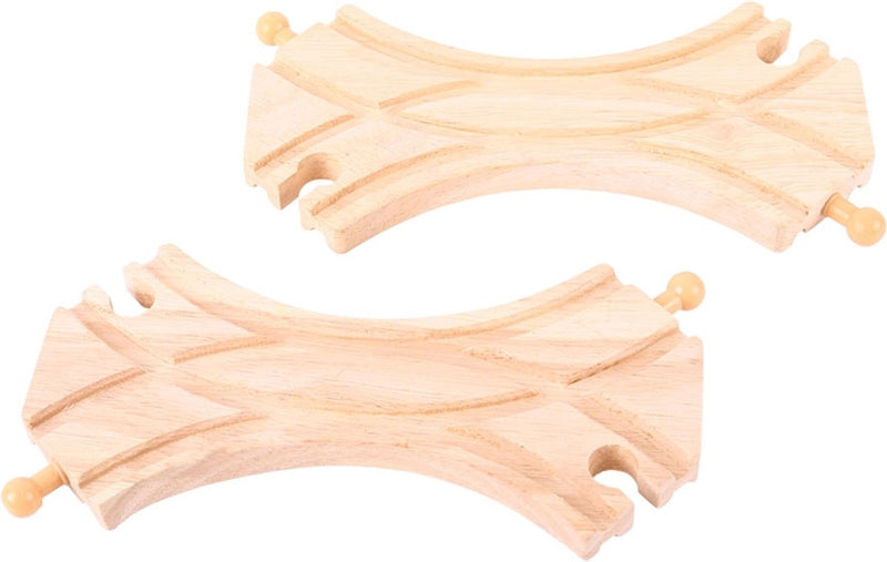 BigJigs Rails de madera de 2 lados a la izquierda en la división derecha