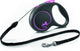 Flexi Rollijn Black Design Cord Pink