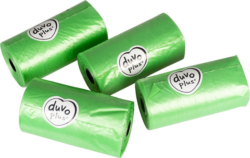 Duvo plus - bolsa para excrementos de perro - perro - bolsas para excrementos eco biodegradables paquete confort 300 piezas - 23x33,3 cm verde - 300 piezas