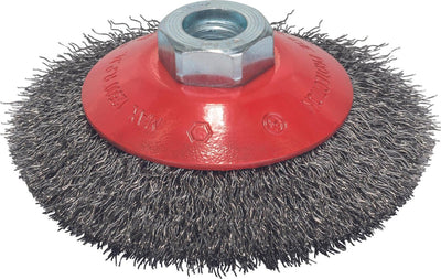 Spazzola conica Bosch m14 100 ondulata 0,3 acciaio