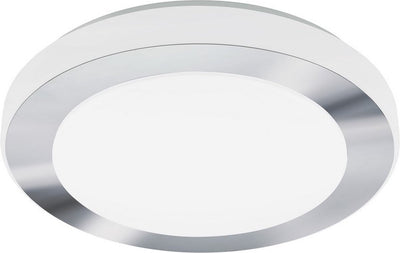Eglo Batholino led carpi - lampada da parete soffitto - 1 luce - ø38,5 cm - bianco, cromo - bianco