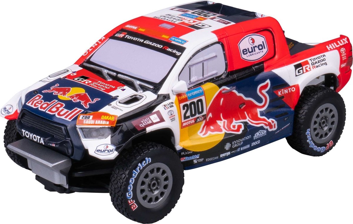 Nikko juguetes nikko rc dakar 1:18 - modo nocturno: toyota gazoo racing al-attiyah (10591 10590)