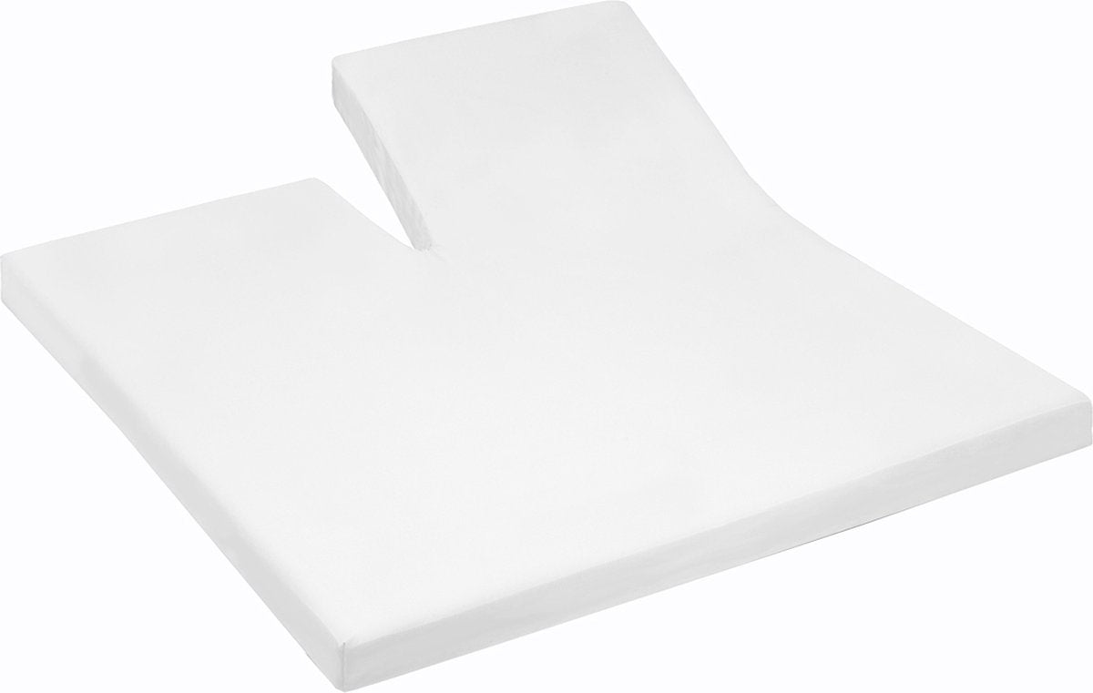 Cenicienta - single-split - sábana bajera ajustable - molton premium - hasta 25 cm de altura del colchón - 160x200 cm - blanco