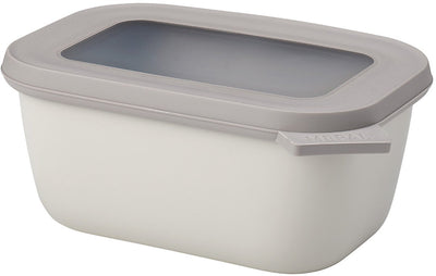 Mepal - contenitore per alimenti multiciotola Cirqula - 750 ml - rettangolare - bianco nordico