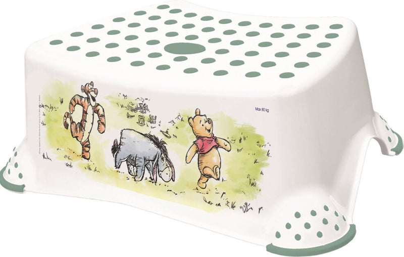 Sgabello Keeper Winnie the Pooh - bianco - per imparare ad andare in bagno e lavarsi i denti