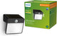 Philips led philips yarixa solar wandlamp - zwart