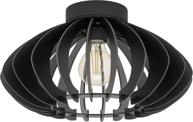 Eglo cossano 3 plafondlamp - e27 - ø 38 cm - zwart