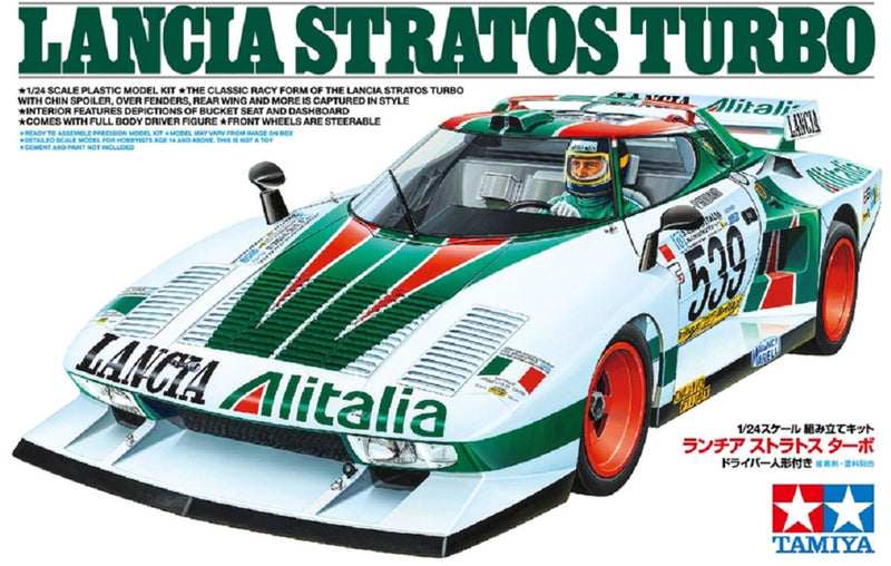 Tamiya model kit car - 25210 lancia stratos turbo racing plastica - 1:24 - kit modello