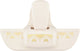 Vaessen creative pons - randpons vlinder - 1,3 x 4,5 cm - ivoor