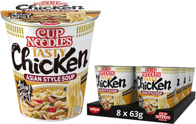 Nissin cup noodles - tasty chicken noedels - instant noodles - 8 stuks