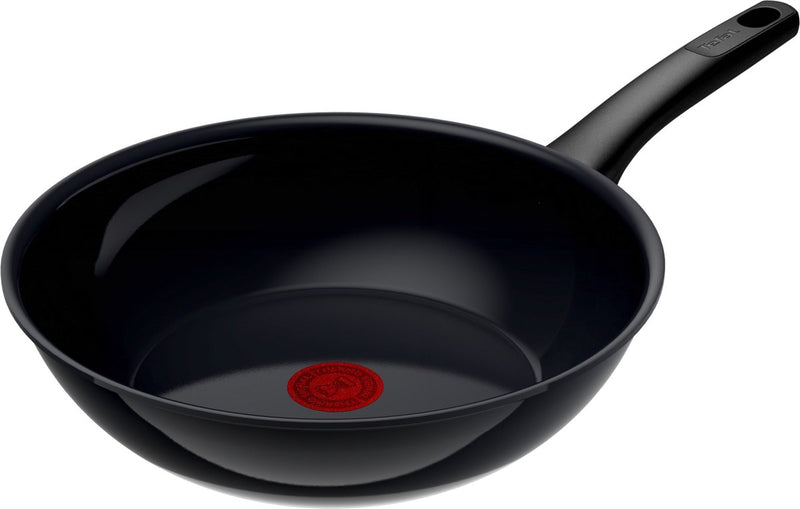 Tefal revive black - sartén wok - ø28 cm - cerámica - sin pfas - apta para inducción