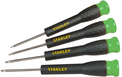 Juego de destornilladores de precisión Stanley (torx) de 4 piezas.