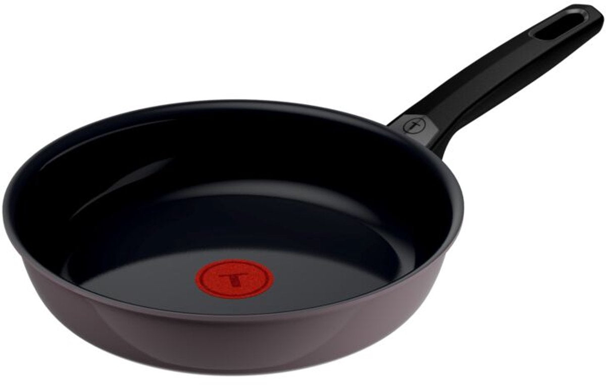 Tefal ceramic control gris - sartén - 24 cm - cerámica - inducción - libre de pfas - apta para uso con espátulas metálicas