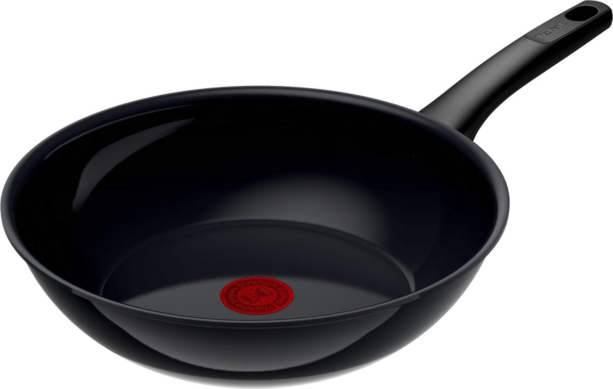Tefal revive black - sartén wok - ø28 cm - cerámica - sin pfas - apta para inducción