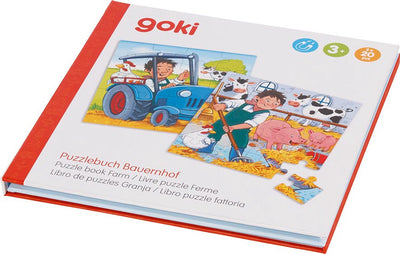 Goki Magnetic Jigsaw Puzzle Book Farm, 40th.