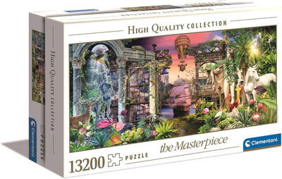 Clementoni - rompecabezas - 13200 piezas - panorama del mundo de fantasía - rompecabezas para adultos - colección de alta calidad