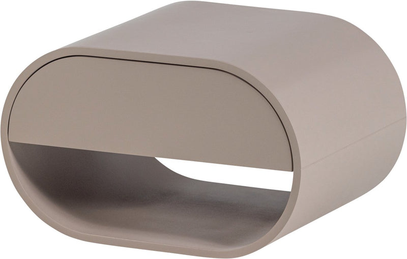 Mesita de noche colgante Woood momo - madera - arena - 24x36x28