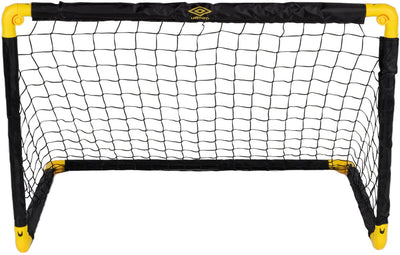 Umbro voetbaldoel - voetbalgoal 90 x 59 x 61 cm - voetbal goal opvouwbaar - makkelijk op te bergen - voetbal training doel voor kinderen en volwassenen - kunststof - zwart geel