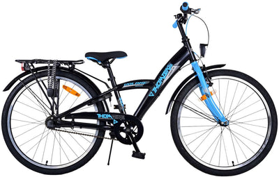 Bicicleta para niños Volare Thombike - Niños - 24 pulgadas - Azul negro - 3 engranajes