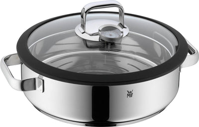 Wmf vitalis - stoom- en braadpan - ø 28 cm - rvs - met deksel - geschikt voor inductie