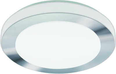 Eglo Batholino led carpi - lampada da parete soffitto - 1 luce - ø30 cm - bianco, cromo - bianco
