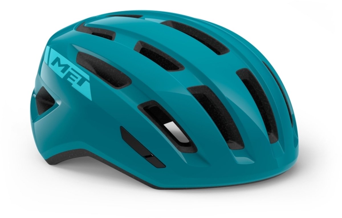 With miles mips bicycle helmet men women - bicycle helmet city bike adults - e-bike - trekking - size m l (58-61cm) - teal glossy (blue)