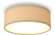 Calex led plafondlamp, 30 cm, stoffen kap, taupe, e27 fitting, warm wit licht, dimbaar, moderne ronde plafonnière