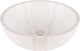 Differnz marble wash basin - 40x40x15cm - round - marble - gloss white
