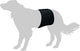 Flamingo gentleman wraps plus - vestiti per cani - 74 x 23 x 0,5 - nero