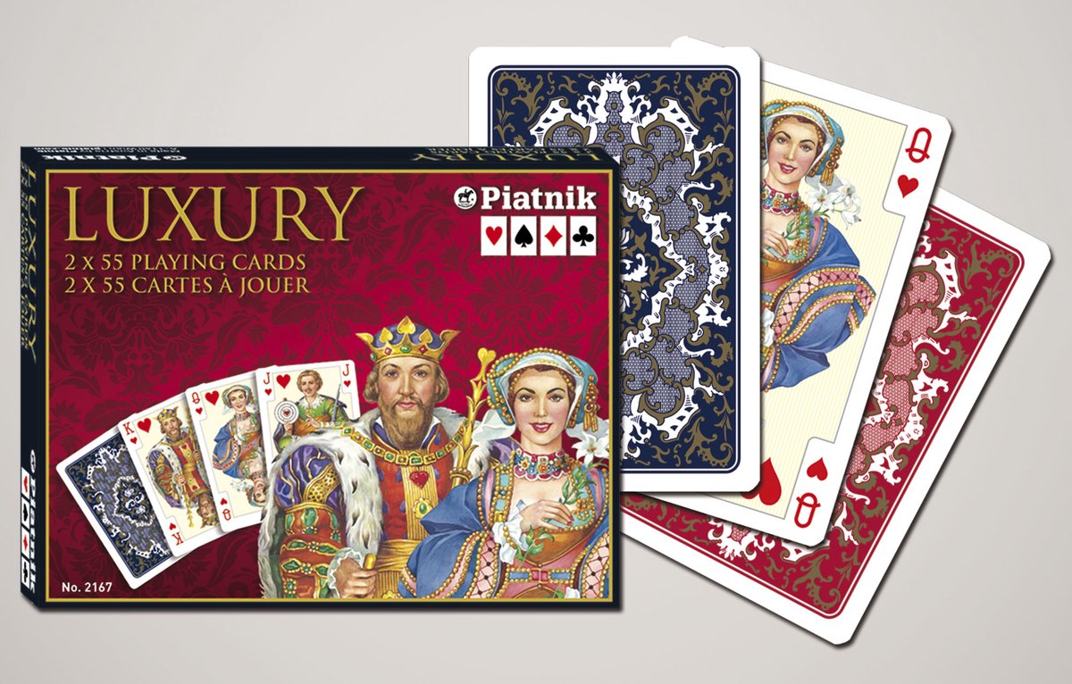 Carte da gioco Piatnik Luxe de Luxe - doppio mazzo.
