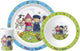 Bambolino fien en teun children's tableware set 3-piece - plate, bowl and cup - farm - toys