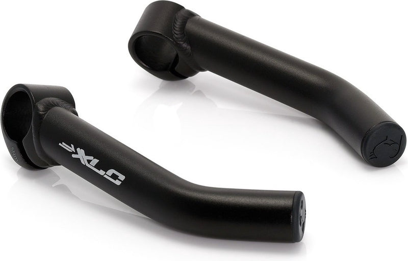 Xlc be-01 sb-plus bar ends - mat zwart - aluminium