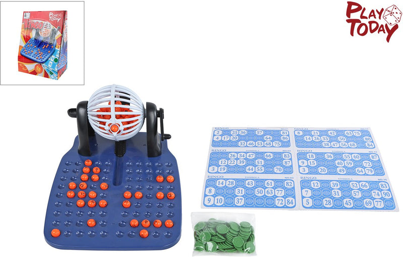 Bobina Bingo con fiches da 90 numeri e 48 carte da gioco