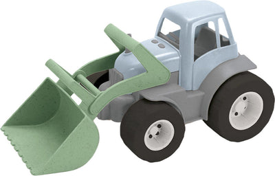 Tractor Dantoy con cargador frontal azul verde, 30 cm