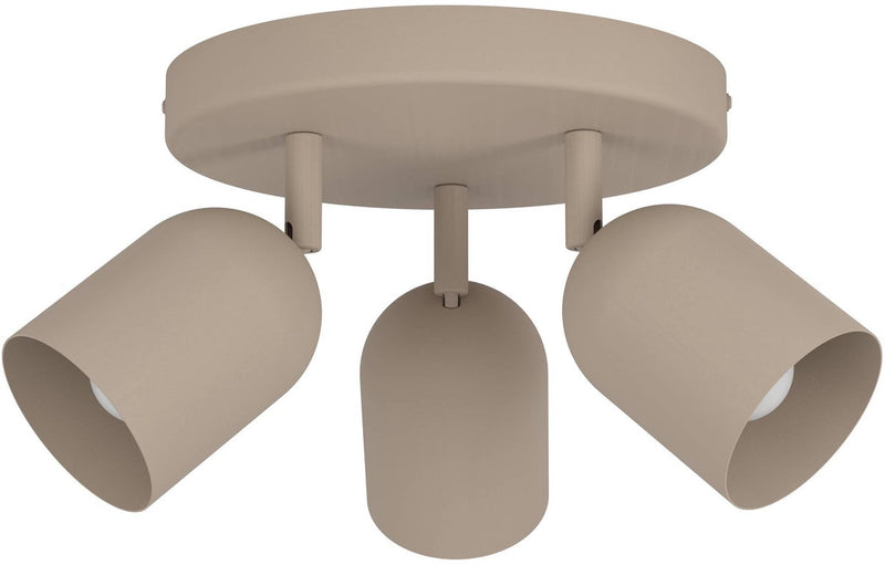 Eglo tilston spot - e14 - ø 25 cm - zandkleur beige crème - kantelbaar