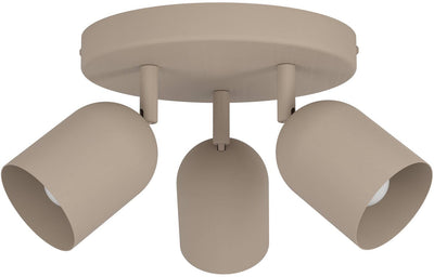 Eglo tilston spot - e14 - ø 25 cm - zandkleur beige crème - kantelbaar