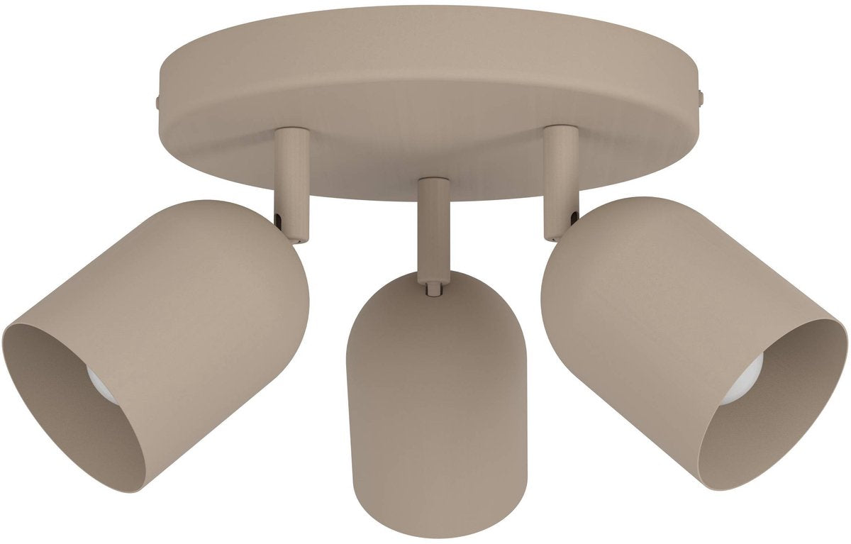 Eglo tilston spot - e14 - ø 25 cm - zandkleur beige crème - kantelbaar