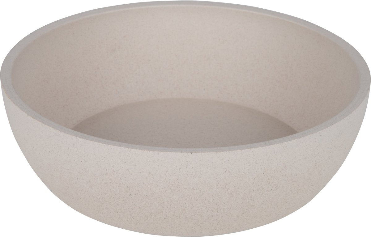 District 70 bamboo hondenvoerbak – 2-pack – merengue – maat m – anti-slip – voer waterbak hond