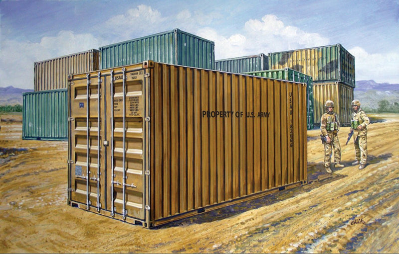 Italeri modelbouwpakket militaire voertuigen - 6516 20'ft military container plastic - 1:35 - modelbouw