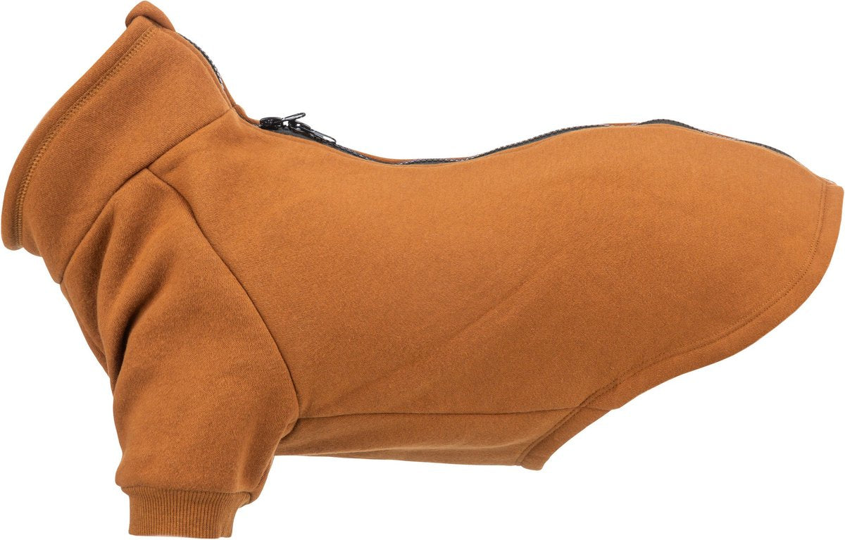Trixie suéter para perros - algodón óxido 36cm - con cuello y cremallera bidireccional