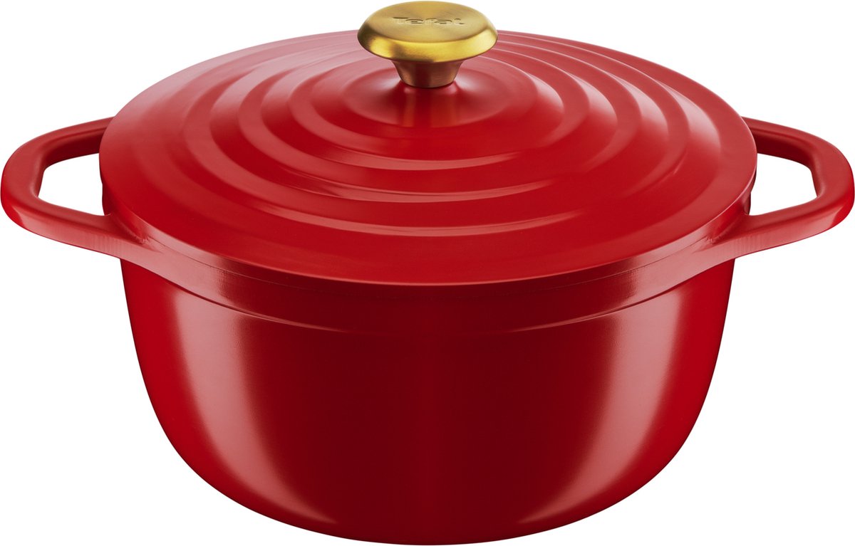 Tefal Air - padella - ø24 cm - rossa - leggera - 4,7 l - induzione